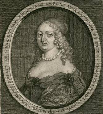 Estampe anonyme représentant Marie de Hautefort (XVIIIe siècle)