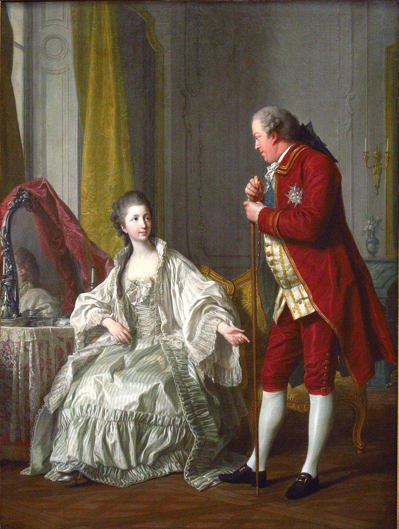 Julie Filleul et son époux, le marquis de Marigny, par Louis-Michel Van Loo (1769)