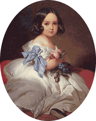 Charlotte de Belgique, âgée de 2 ans, par Franz Xaver Winterhalter