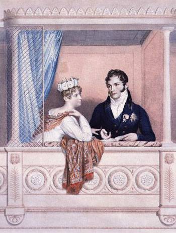 Charlotte et Léopold en 1817, par Williams Thomas
