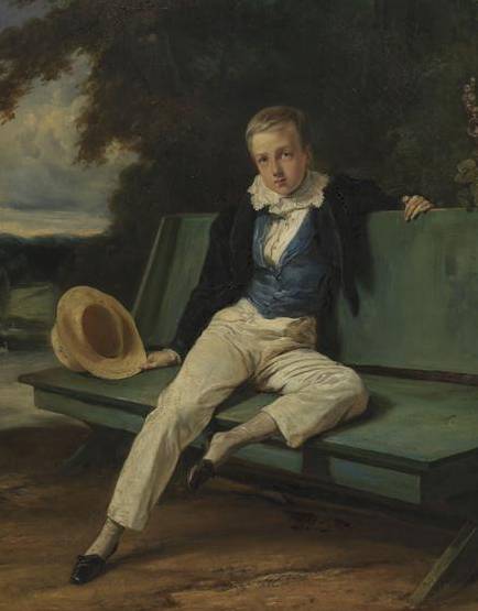 Le duc d'Aumale âgé de 9 ans, héritier de la fortune du prince de Condé
