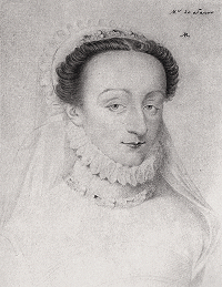 Charlotte de Beaune par Pierre Dumonstier (vers 1574)