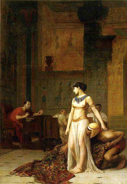 La rencontre de Cléopâtre et Jules César, par Jean-Léon Gérôme (1866)