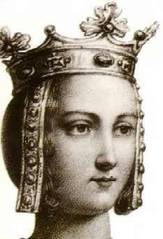 La reine Isabelle de Hainaut (lithographie du XIXe siècle)