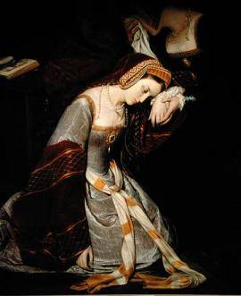 Anne Boleyn à la Tour de Londres, par Edouard Cibot  (1835)