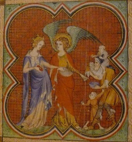 Jeanne de France, fille de Louis X et Marguerite de Bourgogne, par Jean Le Noir (XIVe siècle)