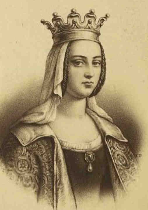 Gravure représentant Hildegarde de Vintzgau