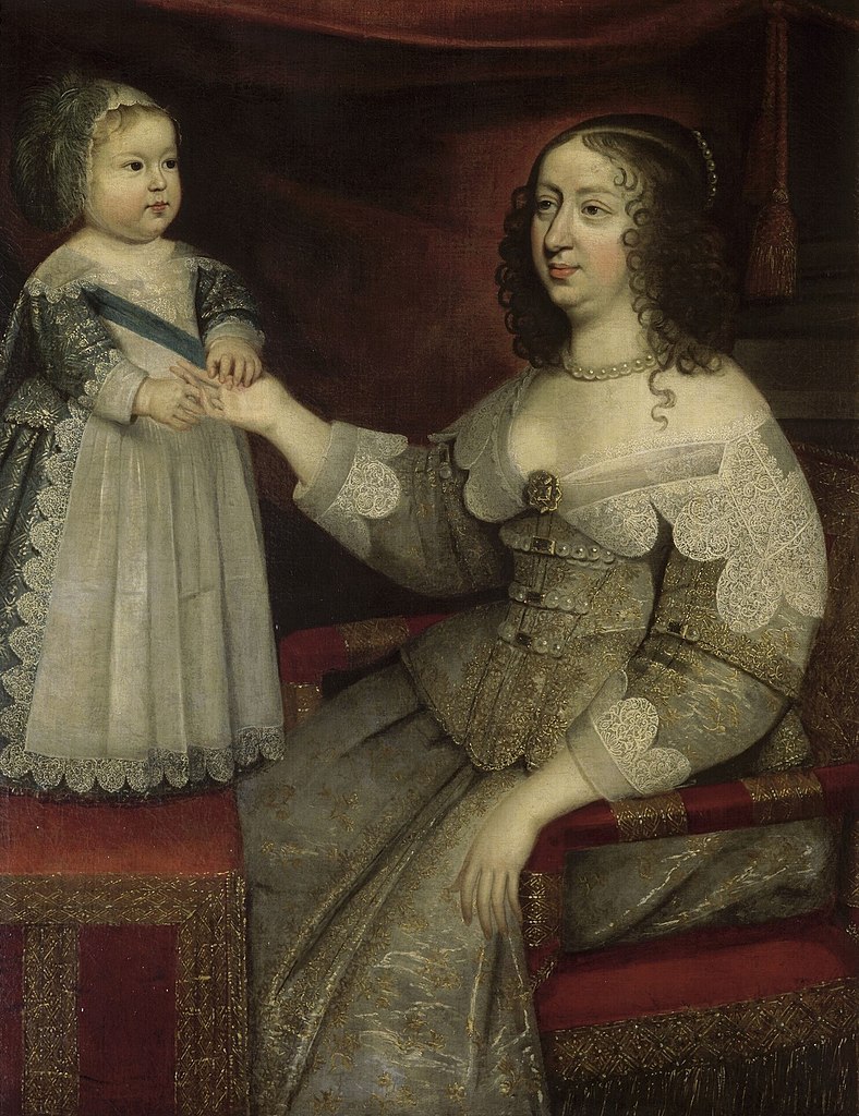 Anne d'Autriche et le dauphin Louis Dieudonné (anonyme, vers 1639)