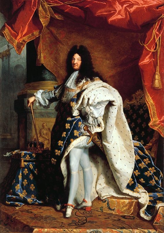 Louis XIV en costume de sacre, par Hyacinthe Rigaud (1701)