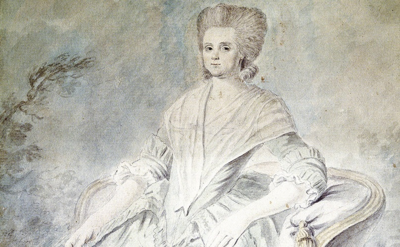 Olympe de Gouges (aquarelle anonyme du XVIIIe siècle)