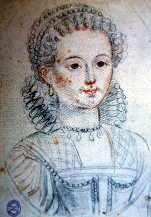 Agnès Sorel, maîtresse de Charles VII (dessin au crayon du XVIe siècle)