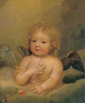 Angelot (détail d’un tableau de Pierre Mignard)