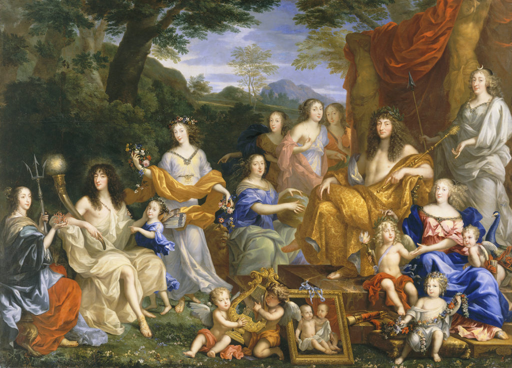 La famille de Louis XIV divinisée, par Jean Nocret (1670)