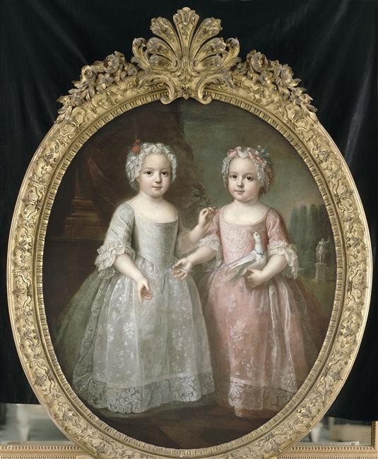 Madame Première et Madame Seconde, par Pierre Gobert (1732)