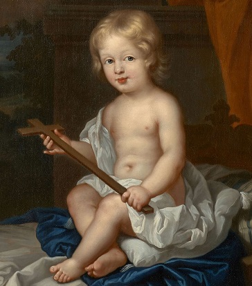 Portrait d’enfant en Saint Jean-Baptiste, par l’Ecole française du XVIIe siècle