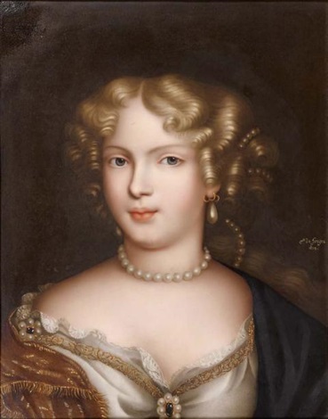 Marie-Angélique de Fontanges, d’après Pierre Mignard (par la comtesse de Forget, XIXe siècle)