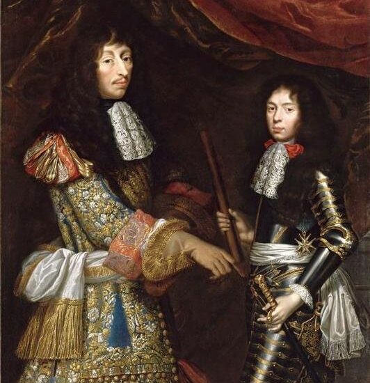 Louis II de Bourbon-Condé et son fils, le duc d'Enghien, par Claude Lefebvre (XVIIe siècle)