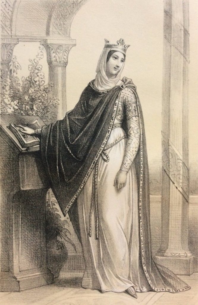 La reine Brunehaut (gravure du XIX siècle)