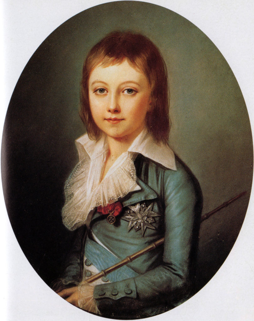 Louis XVII(alors dauphin) , par Alexandre Kucharski (1792)