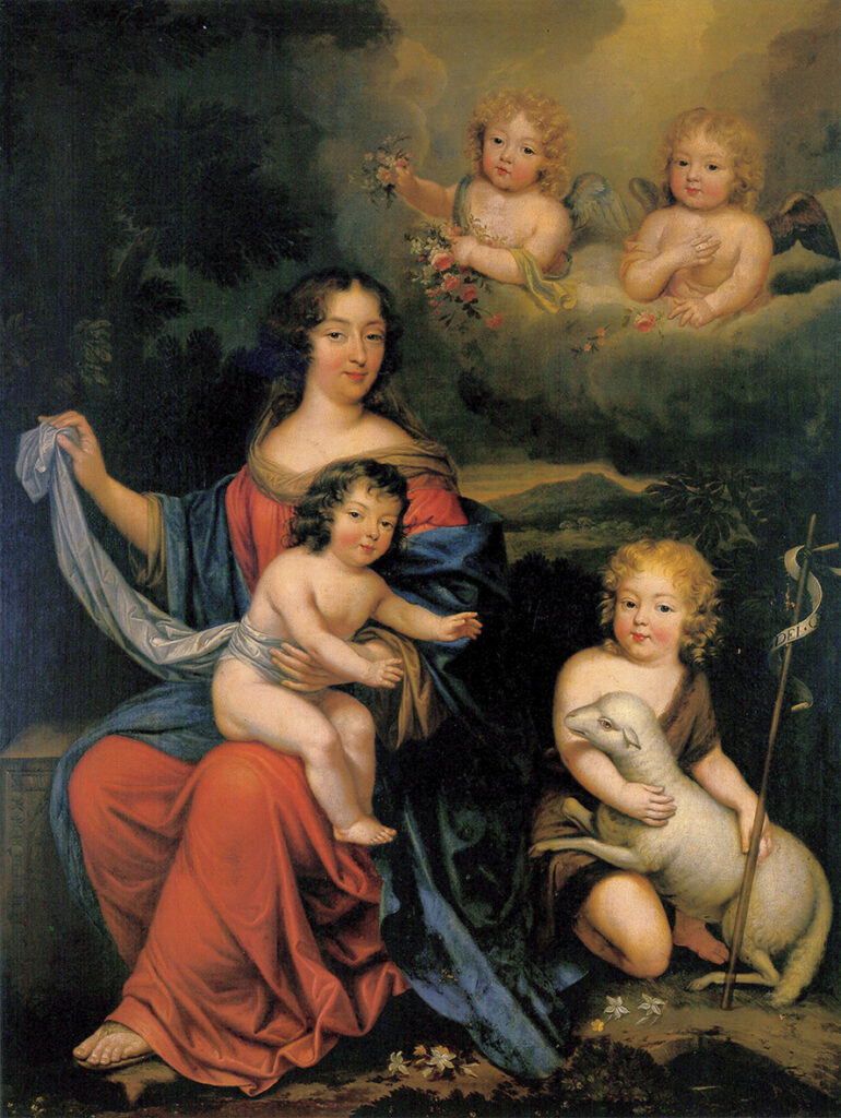 Mme de Maintenon, le duc du Maine et le comte de Vexin, attribué à Pierre Mignard (XVIIe siècle)