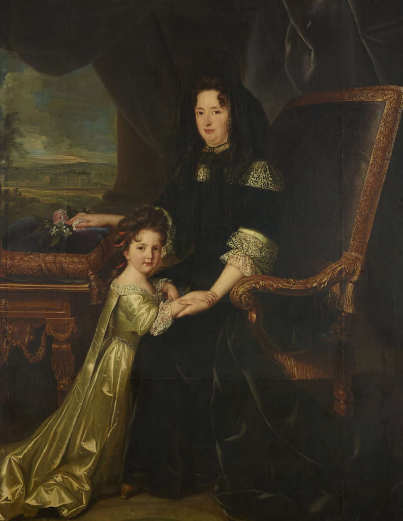 Mme de Maintenon et sa nièce, par Louis Ferdinand Elle (1688)