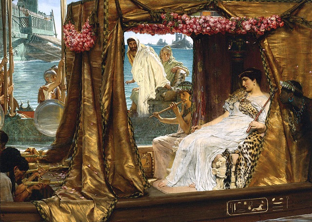 Cléopâtre et Marc Antoine, par Lawrence Alma-Tadema (1885)