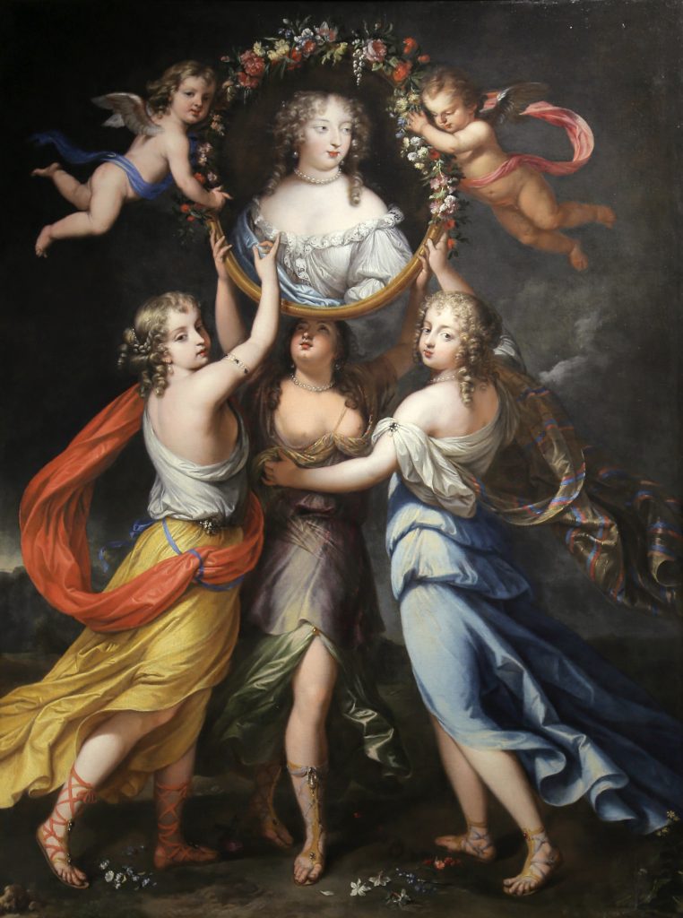 Portrait de la marquise de Montespan portée par les trois Grâces, attribué à Louis Elle le Jeune (vers 1672)