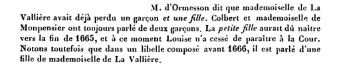 Extrait "Louise de la Vallière et la jeunesse de Louis XIV" de Jules Auguste Lair (1881)
