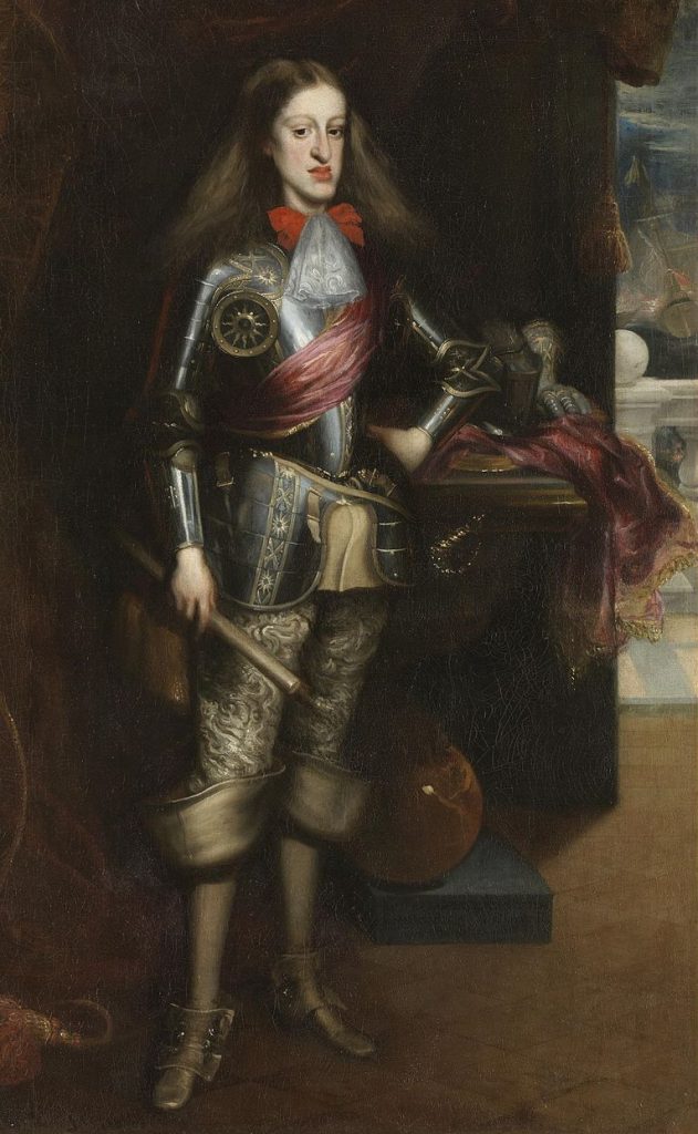Charles II en armure, par Juan Carreño de Miranda (1681)
