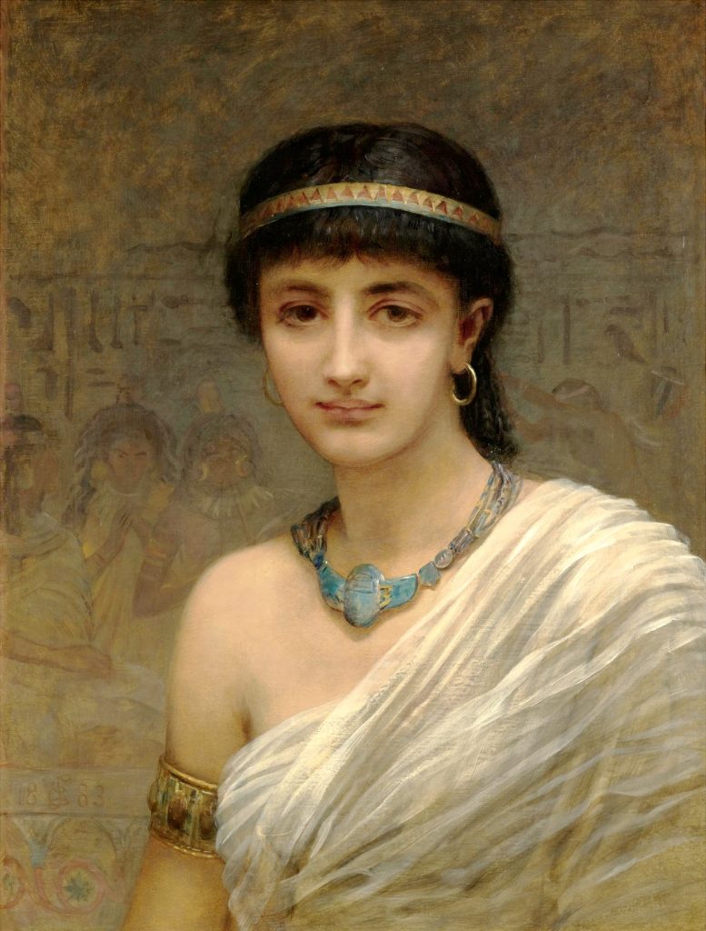 "Jeune fille égyptienne", par Edwin Long (XIXe siècle)