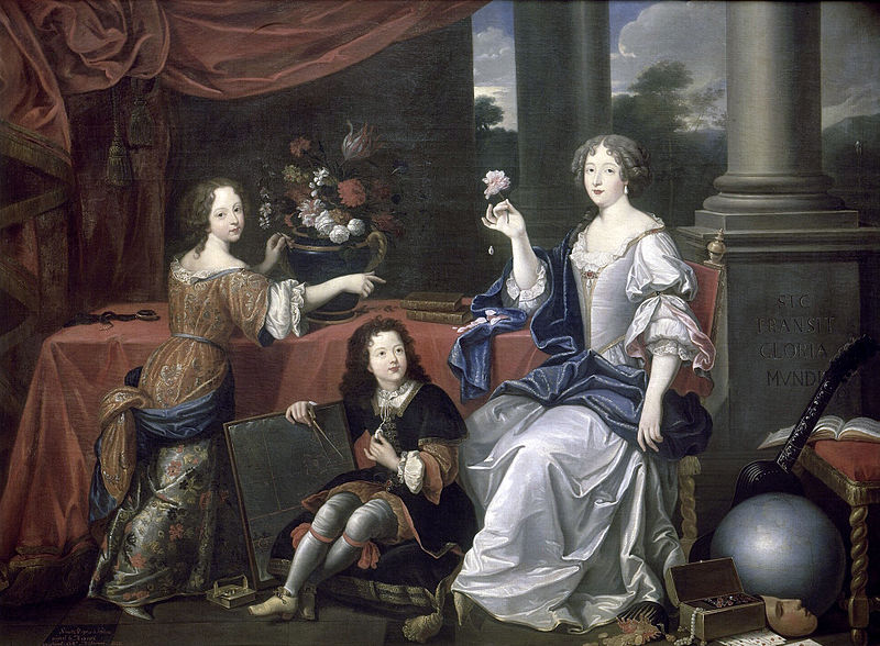 Louise de la Vallière et ses deux enfants légitimés, par
      Pierre Mignard (vers 1674)