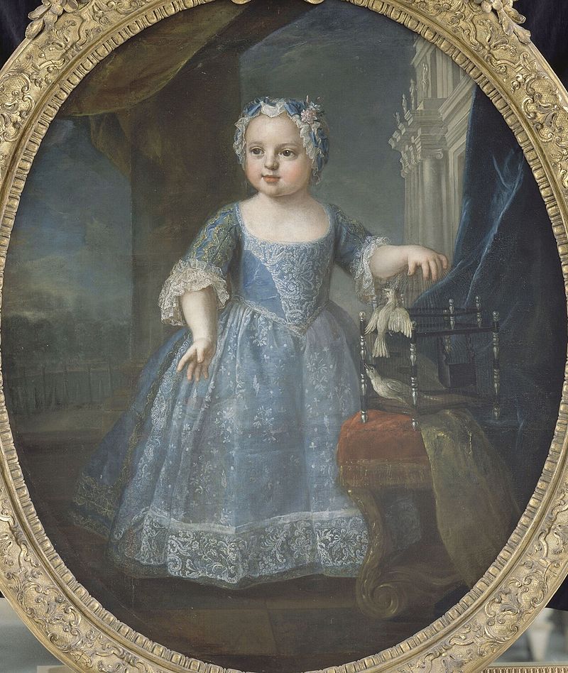 Louise-Marie de France, Madame Troisième, par Pierre Gobert (1730)