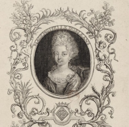 Gravure de Mademoiselle d'Orléans, future duchesse de Berry