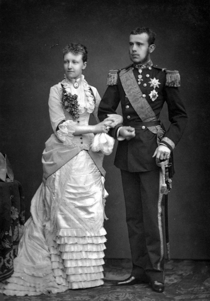 Stéphanie de Belgique et Rodolphe de Habsbourg, en 1881