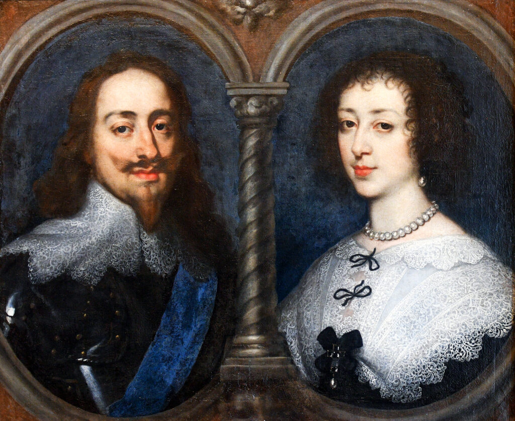 Charles Ier et Henriette-Marie de France, par Anthony Van Dyck ( 1632)