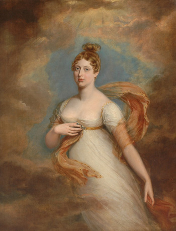 La princesse Charlotte en 1817, par George Dawe (achevé en 1818)