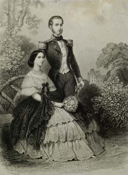 Charlotte et Maximilien, peu avant leur mariage