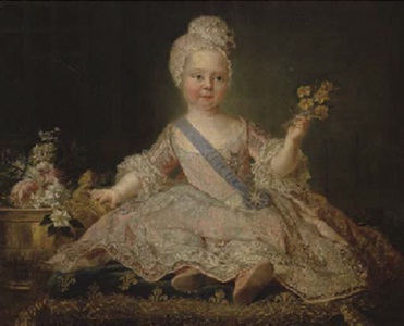 Portrait supposé du duc de Bourgogne, par Jean-Marc Nattier (1752)