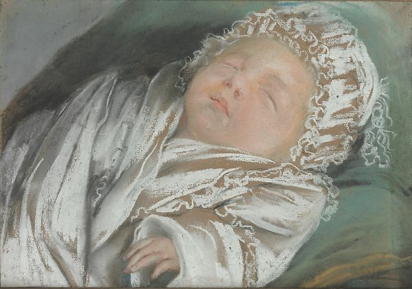 "Enfant endormi sur un coussin" par Elisabeth-Louise Vigée-Lebrun (vers 1783)