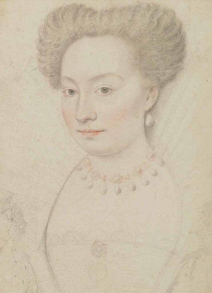 Françoise de Montmorency, dite "La belle Fosseuse", par François Quesnel (XVe siècle)
