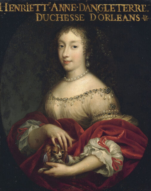La duchesse d'Orléans, par Charles Beaubrun, en 1661 (toujours accompagnée de Mimi)