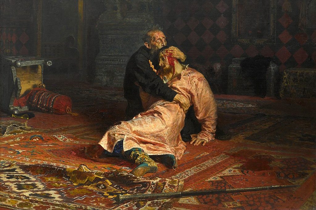 "Ivan le Terrible tue son fils" de Ilia Répine (vers 1885)