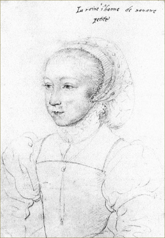 Jeanne d'Albret, par Jean Clouet (1538)