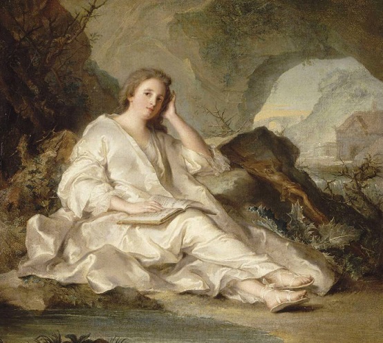 portrait supposé de la comtesse de Mailly en "Madeleine pénitente" par Jean-Marc Nattier (1743)