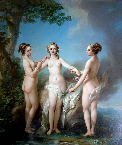 "Les Trois Grâces" de Charles Van Loo 1765)