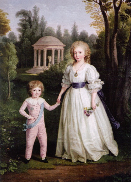 Madame Royale et son frère Louis-Charles par Ludwig Guttenbrunn (vers 1789)