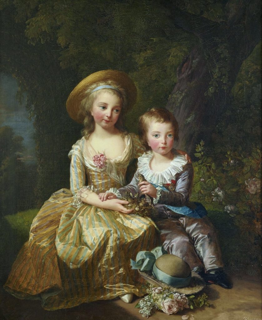 Madame Royale et le dauphin Louis-Joseph, par Elisabeth Vigée-Lebrun (1784)