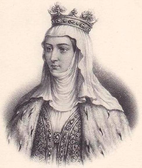 Gravure représentant Marguerite de Bourgogne