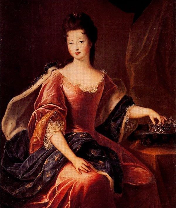 Marie Louise Elisabeth d'Orléans (inspiré du portrait de sa mère), par Pierre Gobert vers (1710)