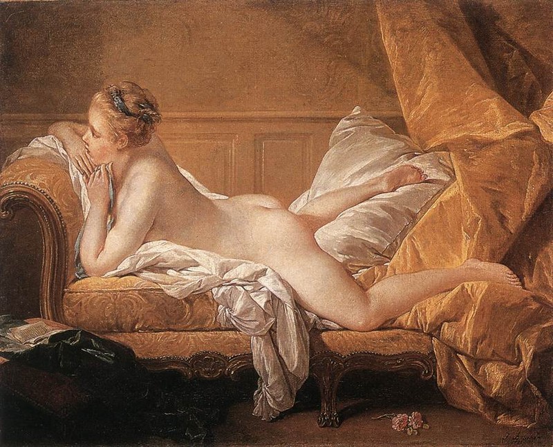 Marie-Louise O'Murphy, mère d'Agathe-Louise, par François Boucher (1752)